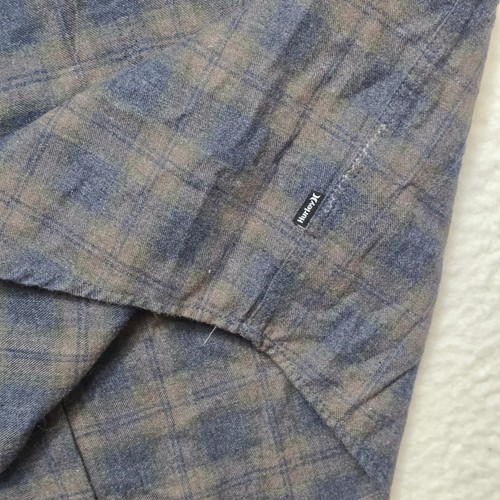 Camicia uomo Hurley XXL in flanella con cappuccio e bottoni a quadri manica lunga vestibilità classica - Foto 8 di 14