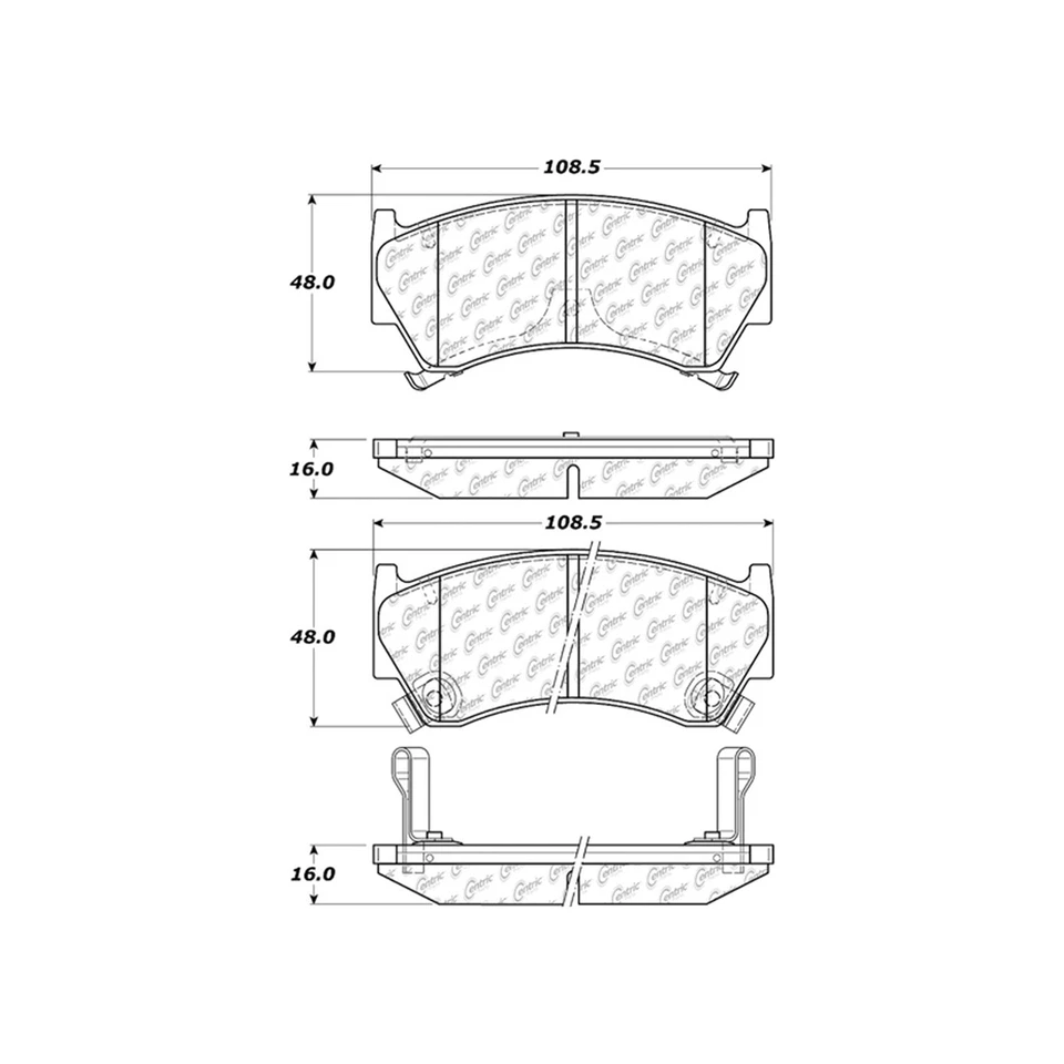 Zapata de tambor pastillas de freno delanteras traseras para Nissan Sentra 1.6L 1995-1996 1997 1998 1999 Foto 2 de 4