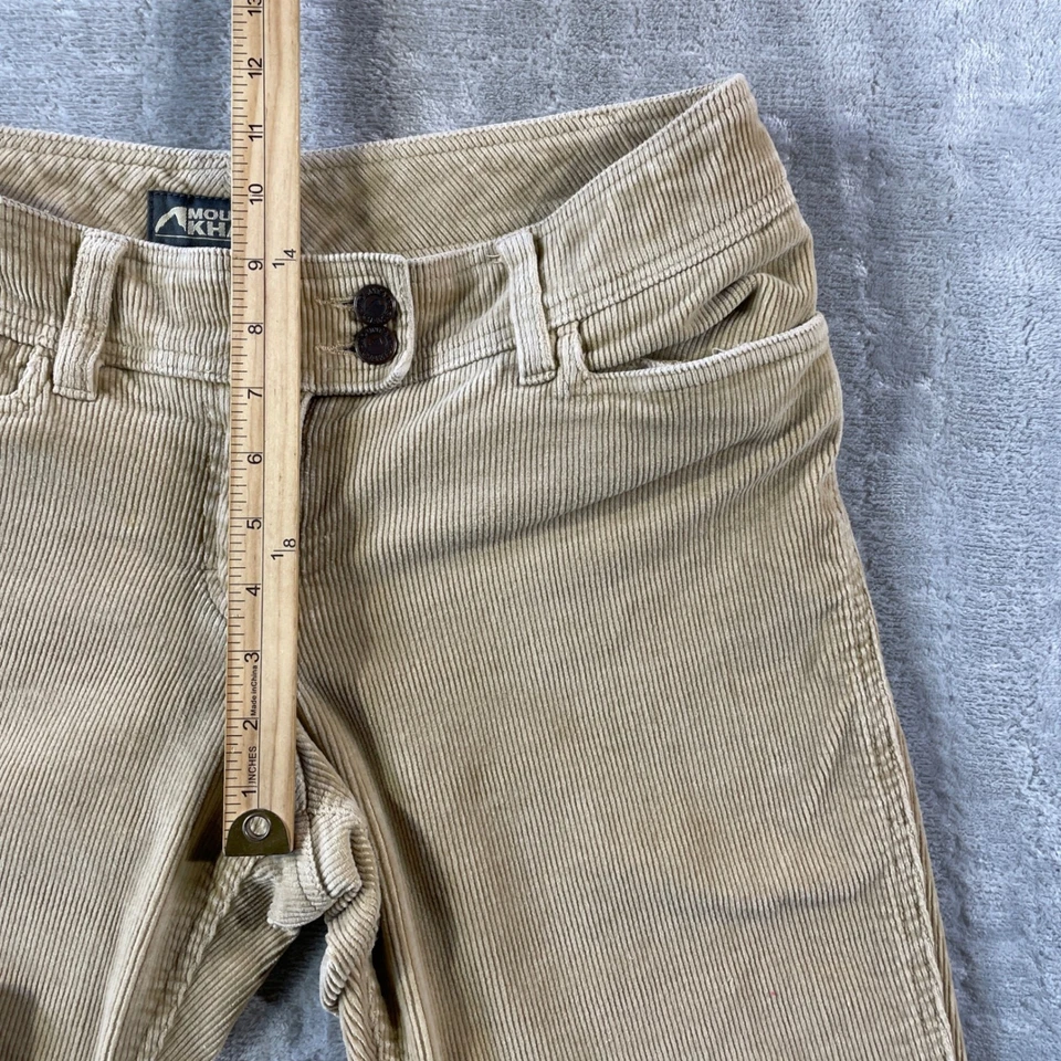 Pantalones Mountain Khakis Mujer 8 Largos Beige Pana Bootcut Informales Exterior Foto 4 de 4
