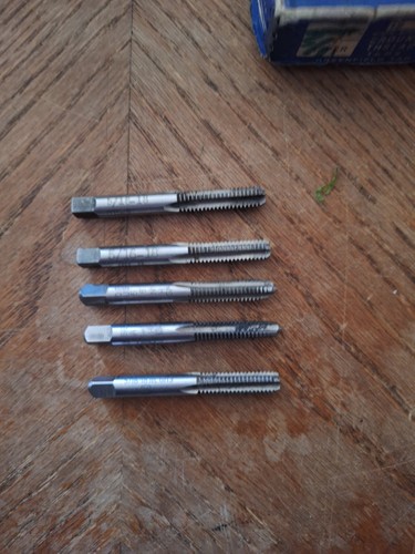 VINTAGE GTD GREENFIELD 5/16-18 HS NC TAP SET - TAPER PLUG BOTTOM - USA - Bild 2 von 4