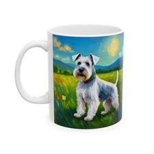 White Schnauzer Ceramic Mug - Sip with Style