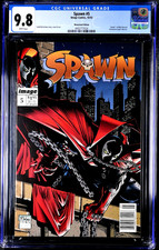 Spawn #5 (1992) CGC 9.8 NM/MT Newsstand 1st Sherlee Johnson/Death Billy Kincaid