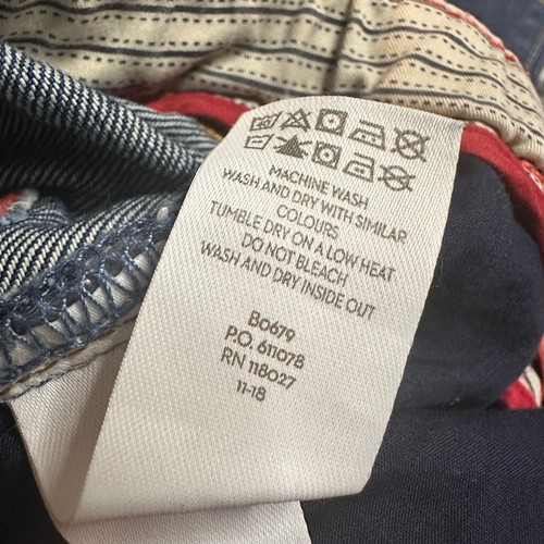 Jeans Boden taglia 5Y (110 cm) vita regolabile gamba dritta blu denim classico - Foto 7 di 11