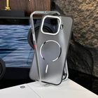 Hybrid Magnetic Metal Bumper Clear Matte Back Case For Xiaomi 17T Pro / 17T