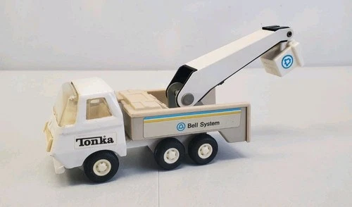 Vintage Tonka Bell System Telephone Bucket Truck 1978 Mini 5.5" Nice Shape Read