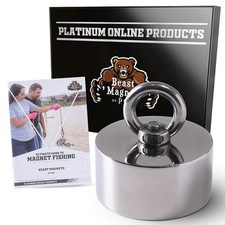 2000lb Strong 360 Degree Fishing Magnet for Magnetic Fishing, Strong Heavy Duty