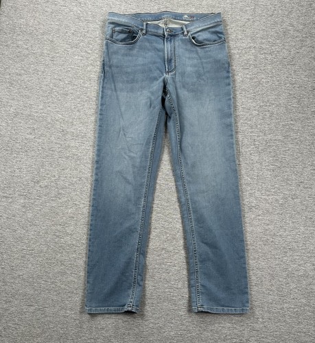 Faherty Jeans Herren 33x30 Blau Denim Straight Fit 5-Pocket Indigo Dye Outdoor