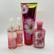 Bath  Body Works Cherry Blossom Mist  Splash Body Lotion  Cream Vintage NEW