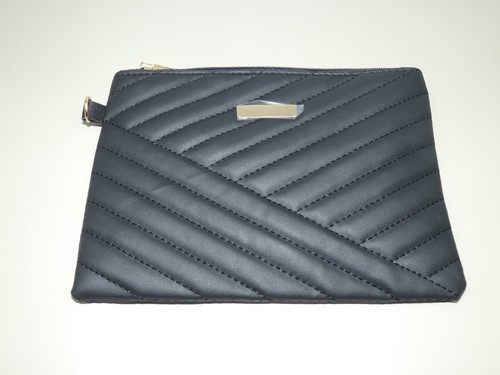 Ladies handbag clutch bag Black with hand strap size 16cm x 22cm (T213) - Picture 1 of 4