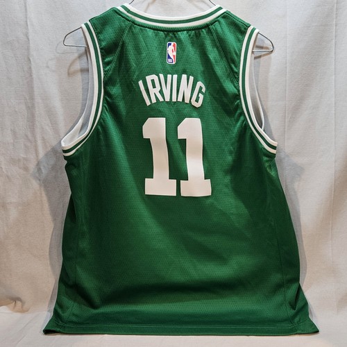 Nike Boston Celtics Jersey Youth Large Green Kyrie Irving Swingman Engineered - Picture 2 of 6