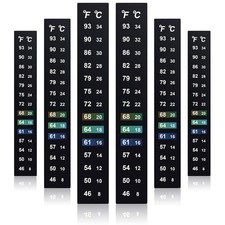 24 Pcs Stick on Thermometer Strip for Brewing Aquarium Temperature Sticker Decal