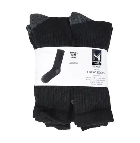 Calcetín deportivo Member's Mark Crew - 10 pares por paquete - Elige tu color y cuenta - Imagen 10 de 16