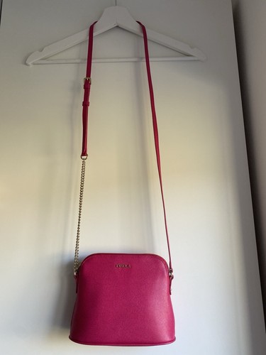 Furla Umhängetasche Crossbody Miky aus Leder Farbe Gloss Pink - Bild 9 von 11