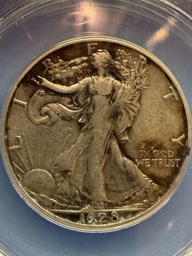 1928 S Walking Liberty Half Dollar ANACS VF-30 Details - Picture 6 of 6