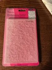 Crafts-Too Embossing Folder. Scrollworks. Ref:CTFD 3055. Ok. Cardmaking  New