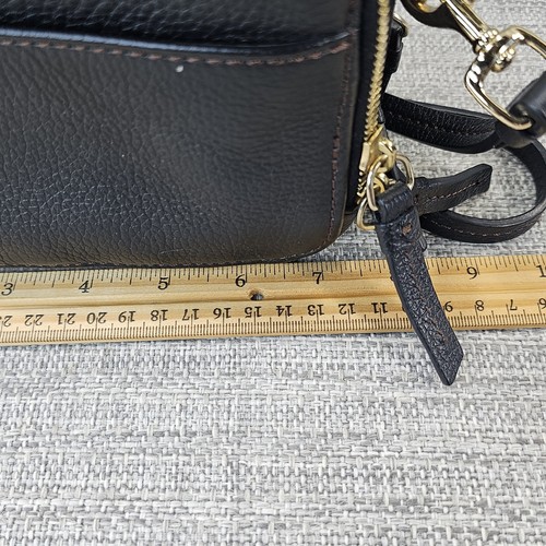 Dooney & Bourke Black Leather Crossbody Handbag Pebble Grain Leather - Picture 9 of 15