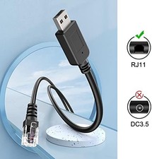 Radar Detector Cable, USB to RJ11 Cable,RJ11 Plug Power Cable,for RJ11-3.3ft -US