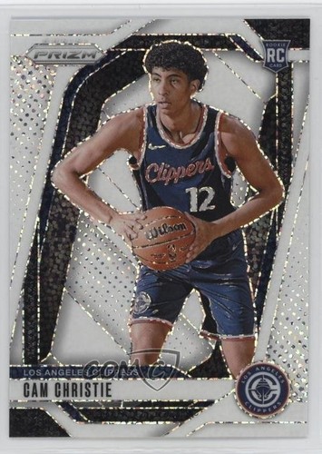 2024-25 Panini Prizm White Sparkle Prizm Cam Christie #242 Rookie RC