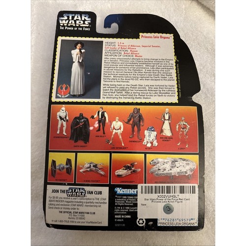 Kenner Star Wars: Power Of The Force Princess Leia w/ Laser Pistol 1995 NEW - Picture 2 of 7