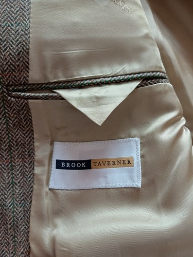 Brook Taverner Saxony Supreme Jacket Size 40 Excellent Condition Brown B284 - Picture 2 of 16