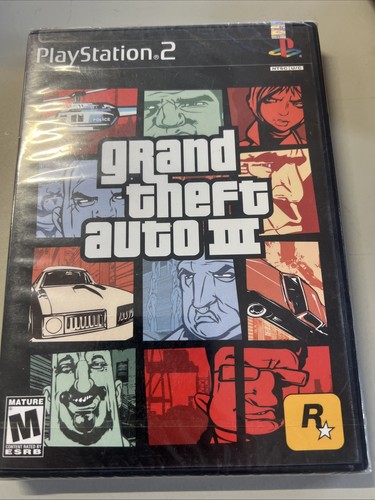 Grand Theft Auto III (Sony PlayStation 2, 2003) Black Label First Print Neu - Bild 1 von 6