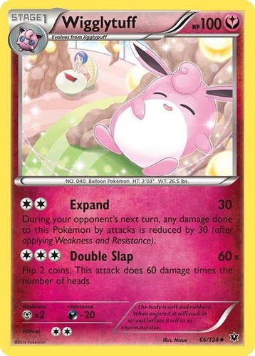 Wigglytuff 66/124 PKM NM Fates Collide