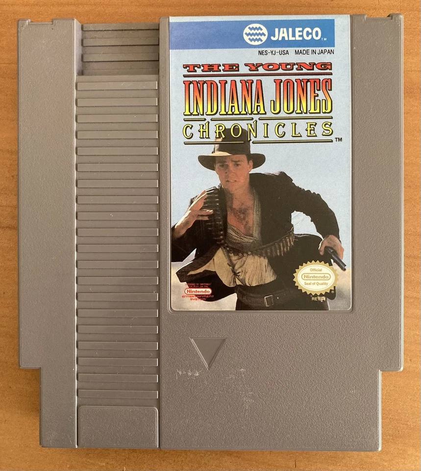 NES  The YOUNG INDIANA JONES CHRONICLES ~ Nintendo NES-YJ-USA Cart + Sleeve NTSC - Image 2 of 4
