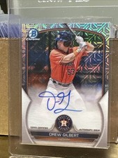 2023 Bowman Chrome Mega Box Drew Gilbert Mojo Auto BMA-DGT Houston Astros