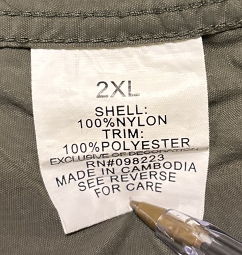 Camisa Magellan para hombre 2XL equipo de pesca verde ventilado mezcla de nailon manga larga - Imagen 9 de 9