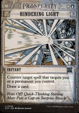 Hindering Light Outlaws of Thunder Junction: Breaking News OTP Normal NM