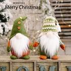 Christmas Gnome Knitted Doll Holiday Ornament, Plush Creative Tabletop Decor