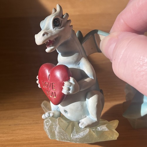 Land Of The Dragons Figurine Ornament X2 Blue I Love You And Sleepy Head - Picture 6 of 10