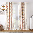 Home Door Curtains 7 Feet Long Floral Printed Cotton Curtains set of 2
