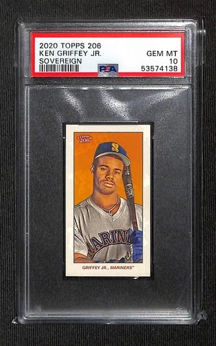 New Listing2020 TOPPS 206 SOVEREIGN WAVE 2 VAR SP # 29 KEN GRIFFEY JR PR 113 PSA 10 POP 2