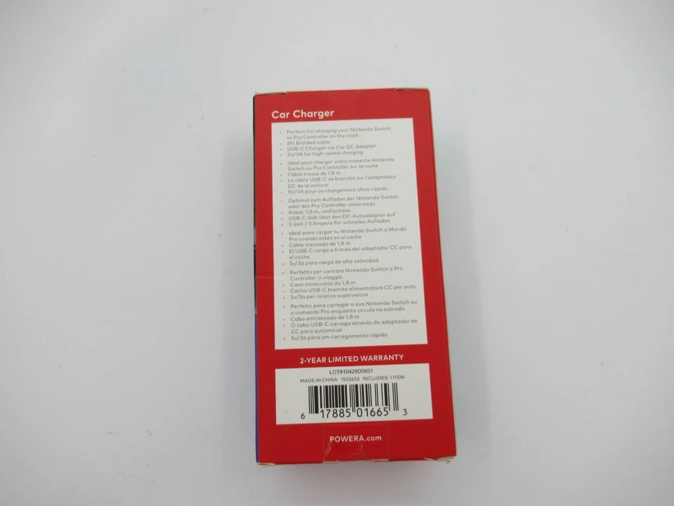 Brand New - Nintendo Switch/ Lite PowerA Car Charger - 5V/3V High Speen Charging - Image 3 of 4