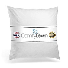 28x28 Decorative Throw Pillow Insert, Down and Feathers Fill, 100 Cotton