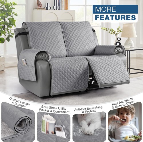 Loveseat Liegebezug Rutschfest Sofa Schonbezug Haustierbezug für 2 Sitz Liege - Bild 4 von 5