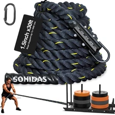 Weight Sled Rope Workout Sled Pulling Ropes, Sleds Push Gym Equipment Rope fo...