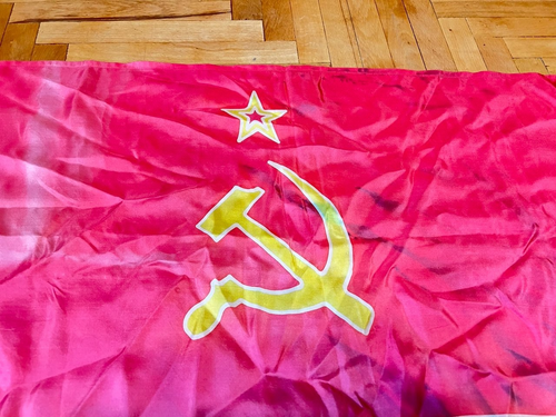Soviet Flag of the Republic of the USSR. Uzbek SSR - Picture 4 of 10