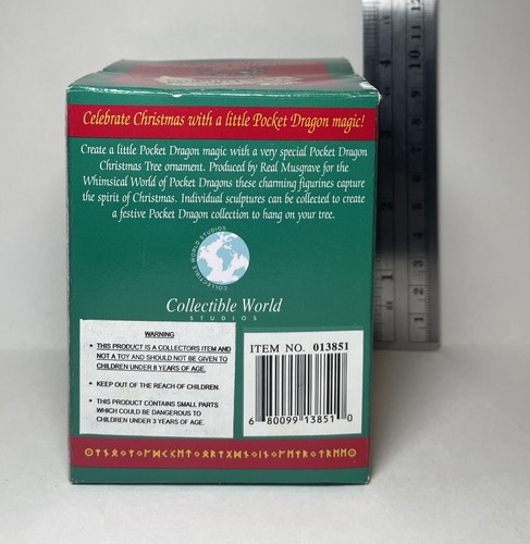 The Whimsical World of Pocket Dragons Toot con cuerno adorno de Navidad - Imagen 4 de 4