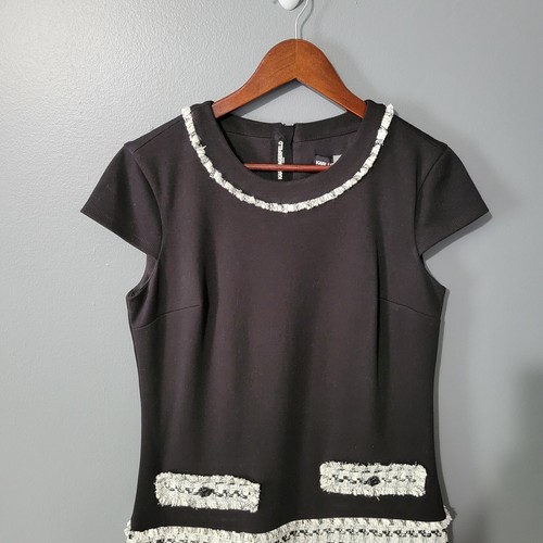 NEU Karl Lagerfeld Tweed Kleid Old Money Preppy Quiet Luxus Gr. 4 Professor - Bild 4 von 17
