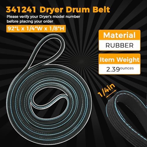 Dryer Repair Kit Drum Rollers Idler and Belt Set for Home Appliance Repair - Picture 8 of 8