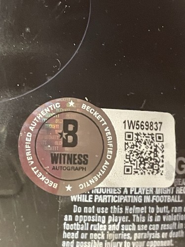 Roddy White Signed Auto Atlanta Falcons Mini Helmet Beckett Witness - Picture 6 of 7