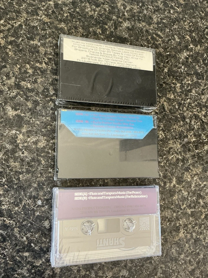 Yogi Hari 3 Meditation Cassette Tapes Shanti Bhajans Chants Nada Productions New - Image 3 of 4
