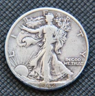 1942-D Walking Liberty Half Dollar - Circulated - 90% Silver    #N1683