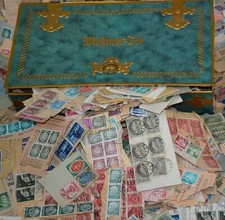 Deutschland bis 1955 Uralt-Kiloware aus Nachlass-Schatulle - (78,- &euro;/100gr)