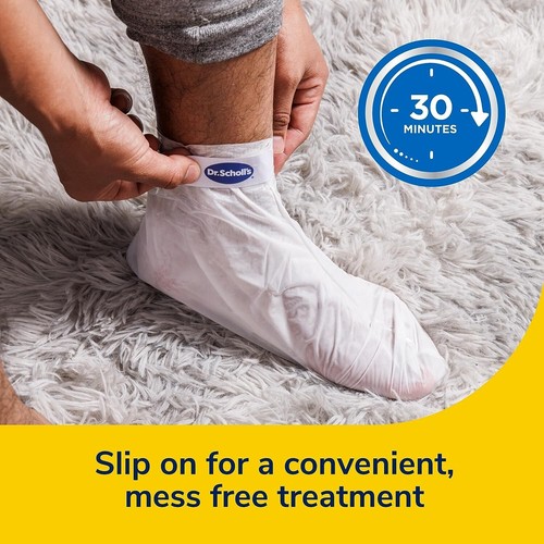 Dr. Scholl's Dry, Cracked Skin Ultra-Hydrating Foot Mask, Intensely 3 Pk, 1 Pc.. - Picture 3 of 6
