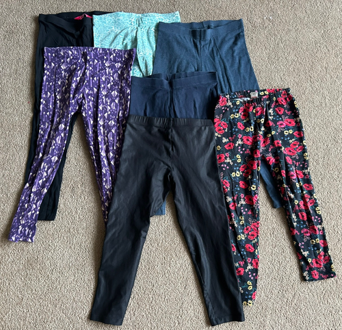 7 x Paar Leggings Paket Alter 6 Stretch Gym, Tanz, Next, TU, FF George, YD
