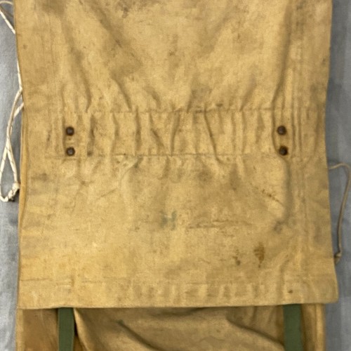 Vintage Trapper Nelsons INDIAN PACK BOARD Tan Tin Cloth Wooden Frame Meat Pouch - Picture 9 of 13