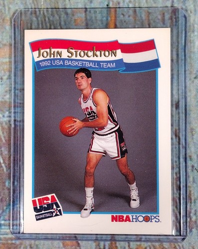 John Stockton NBA Hoops 1992 USA Basketball #60 - Bild 4 von 5